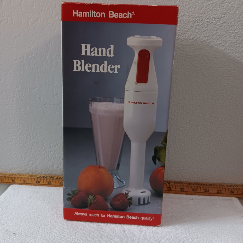 Hamilton Beach Hand Blender - White and Red